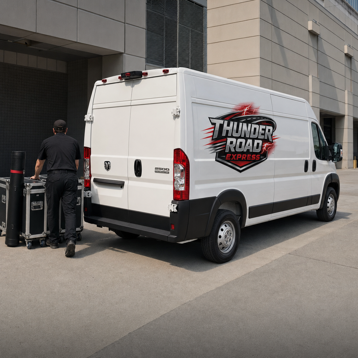 Trade Show & Event Freight — Thunder Road Express cargo van